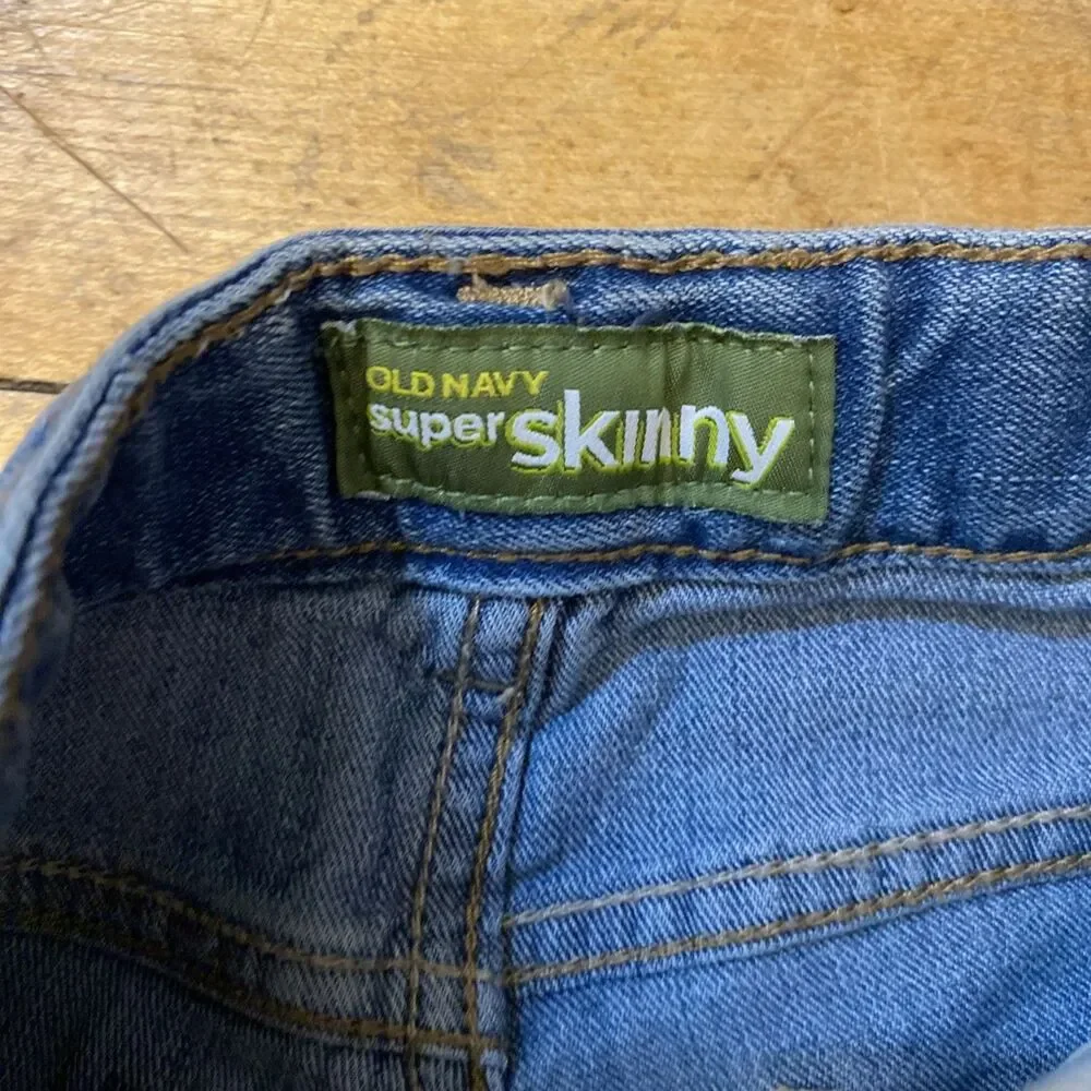 Old Navy Jeans Girls Size 10 Slim Super Skinny Light Wash